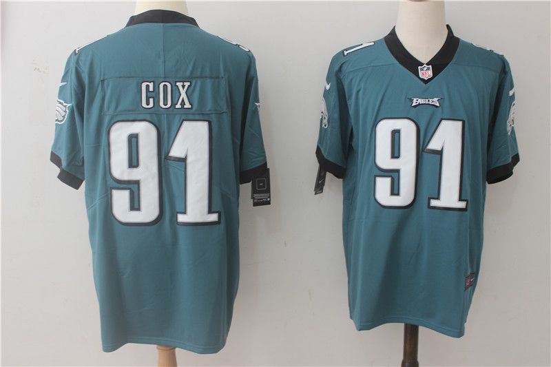 Men Philadelphia Eagles #91 Cox Green Nike Vapor Untouchable Limited NFL Jerseys